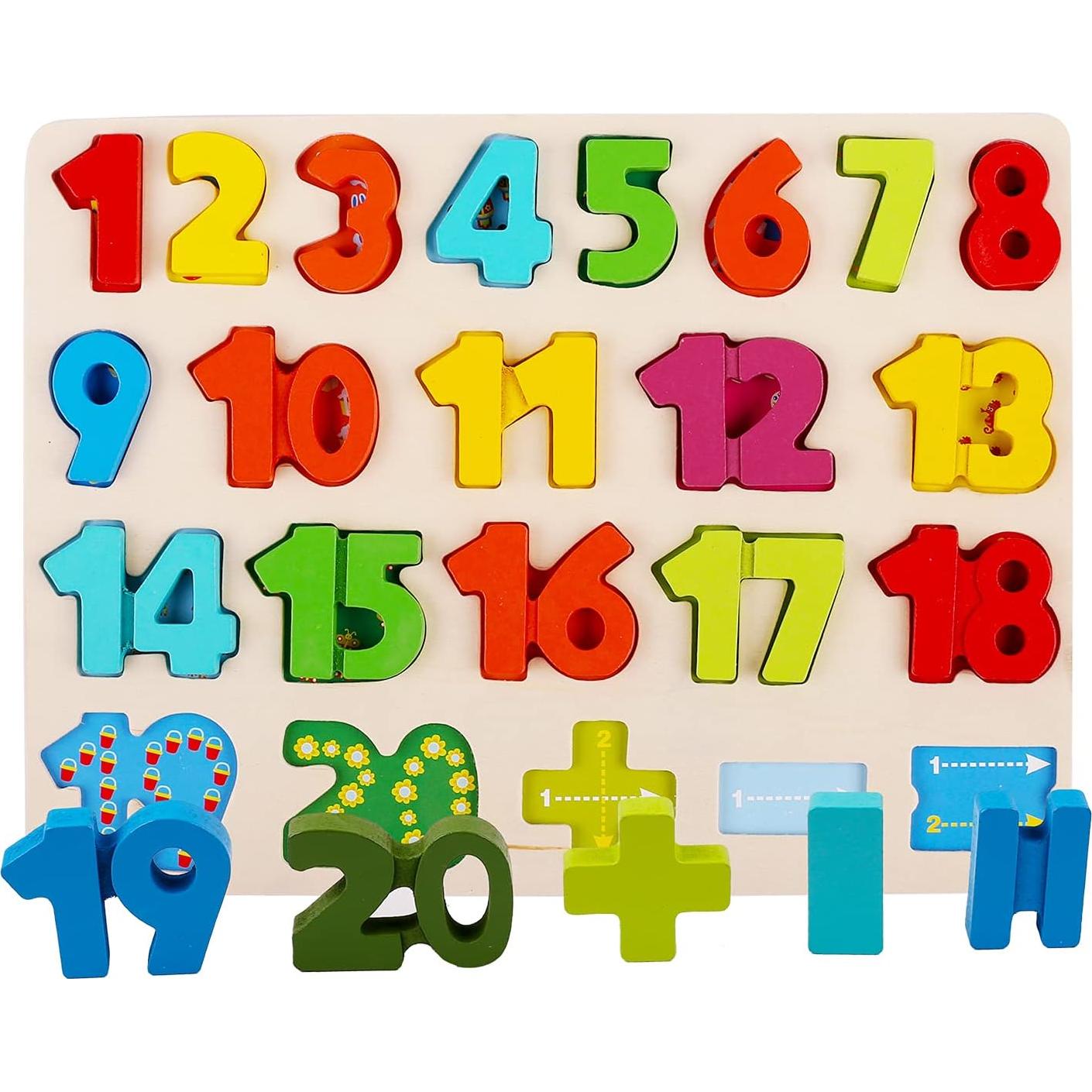 Rompecabezas de Madera 3 en 1 Kesletney para Niños 3-5 Años