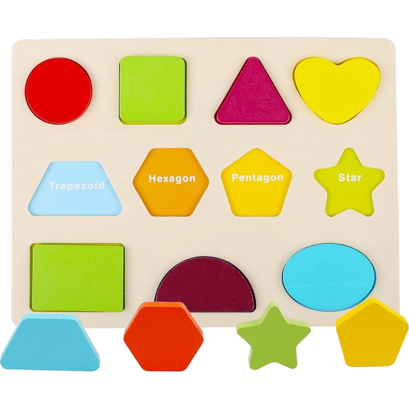 Rompecabezas de Madera 3 en 1 Kesletney para Niños 3-5 Años