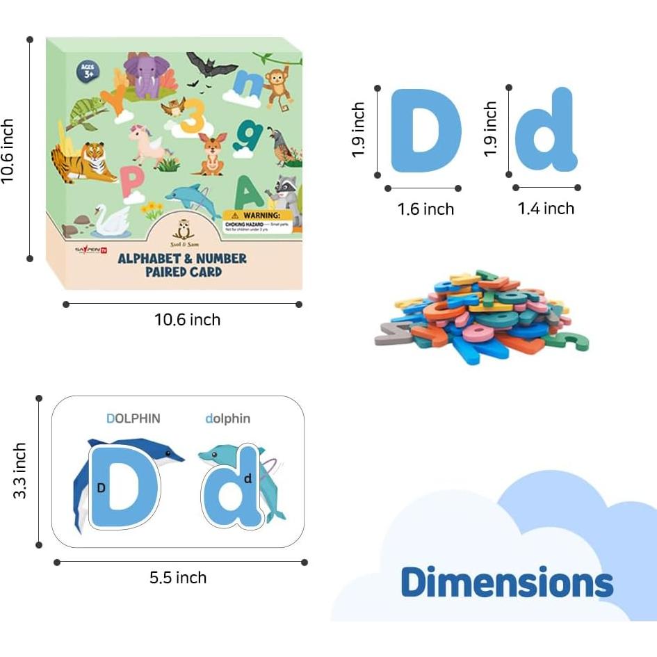 Tarjetas de Flash del Alfabeto SSol & Sam - Juego Educativo Montessori