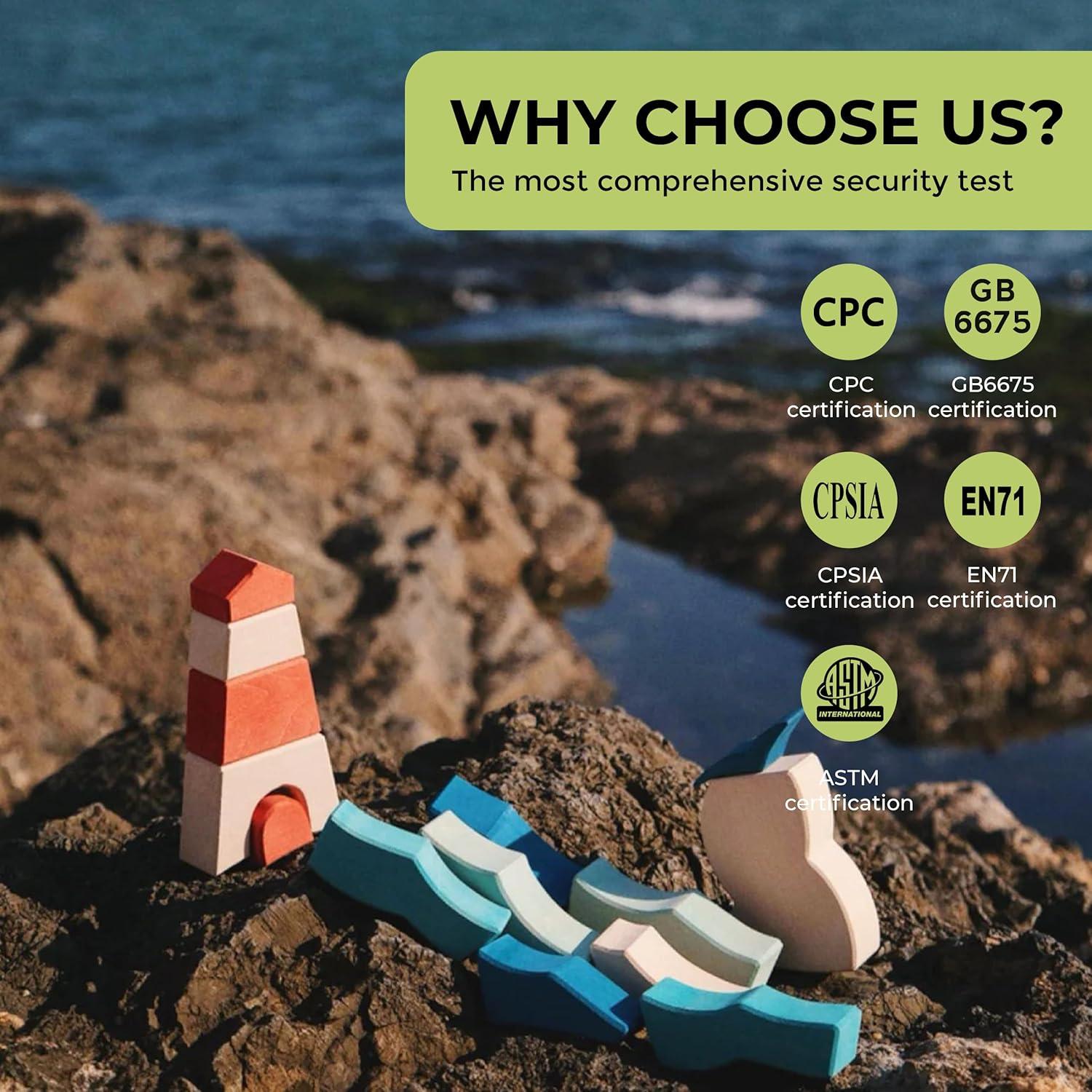 Rompecabezas de Madera AVDAR Faro 28x28 cm para Niños 3+