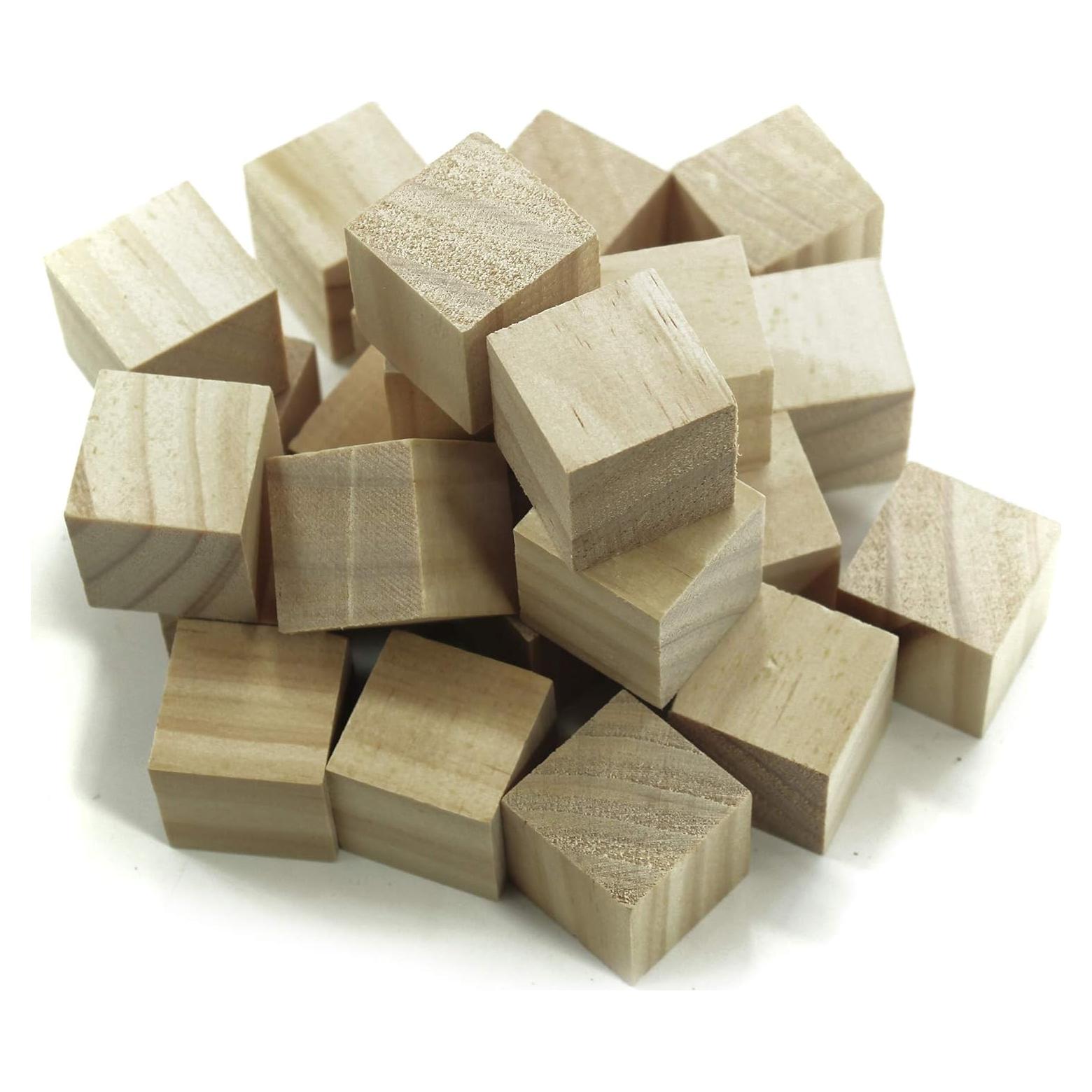 Bloques de Madera Cuadrados Todos en Uno 2.5cm 30pcs