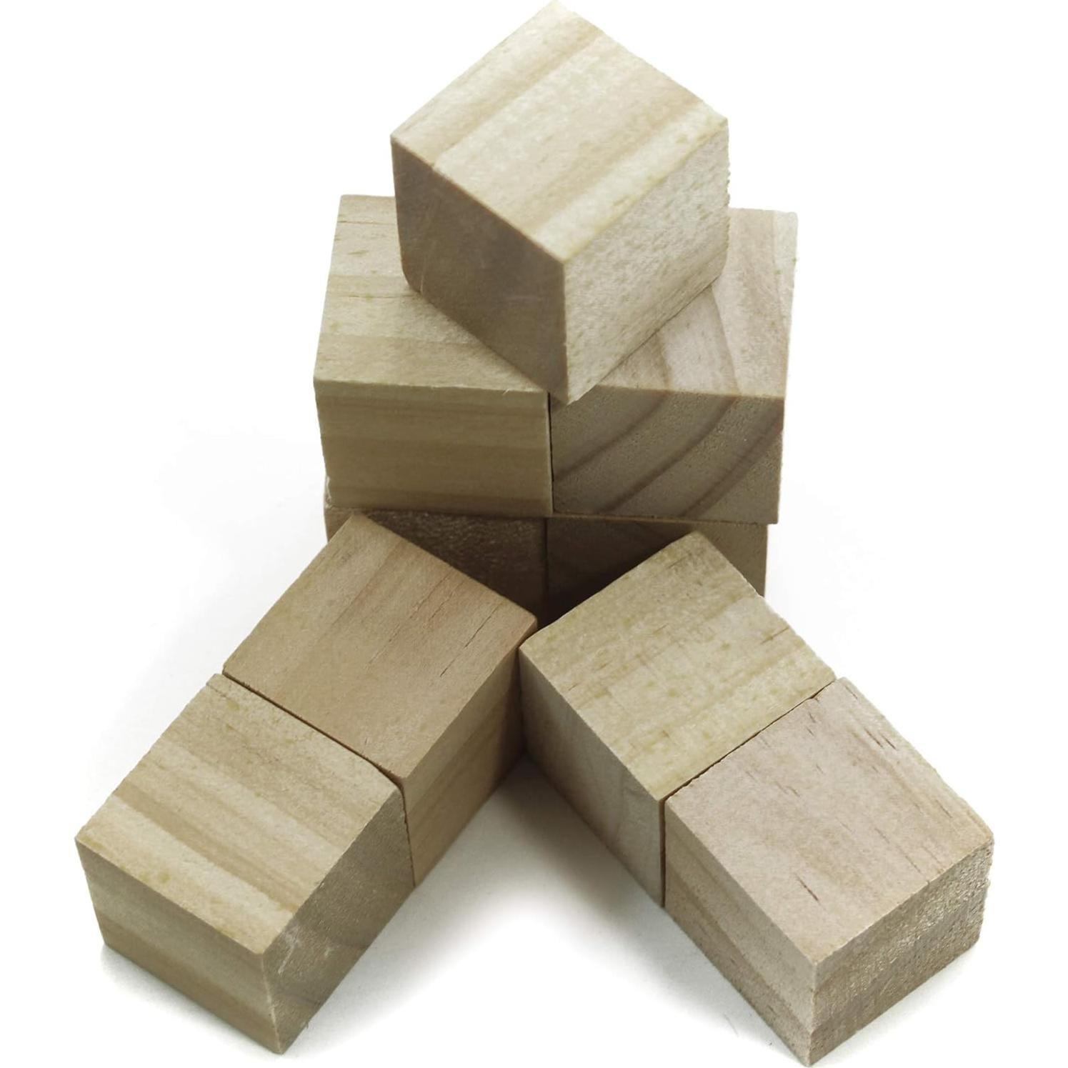 Bloques de Madera Cuadrados Todos en Uno 2.5cm 30pcs