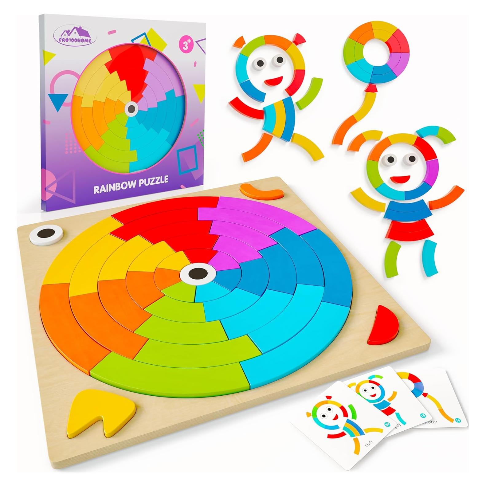 Juguetes Montessori de Aprendizaje - Bloques y Tableros 3-5 Años