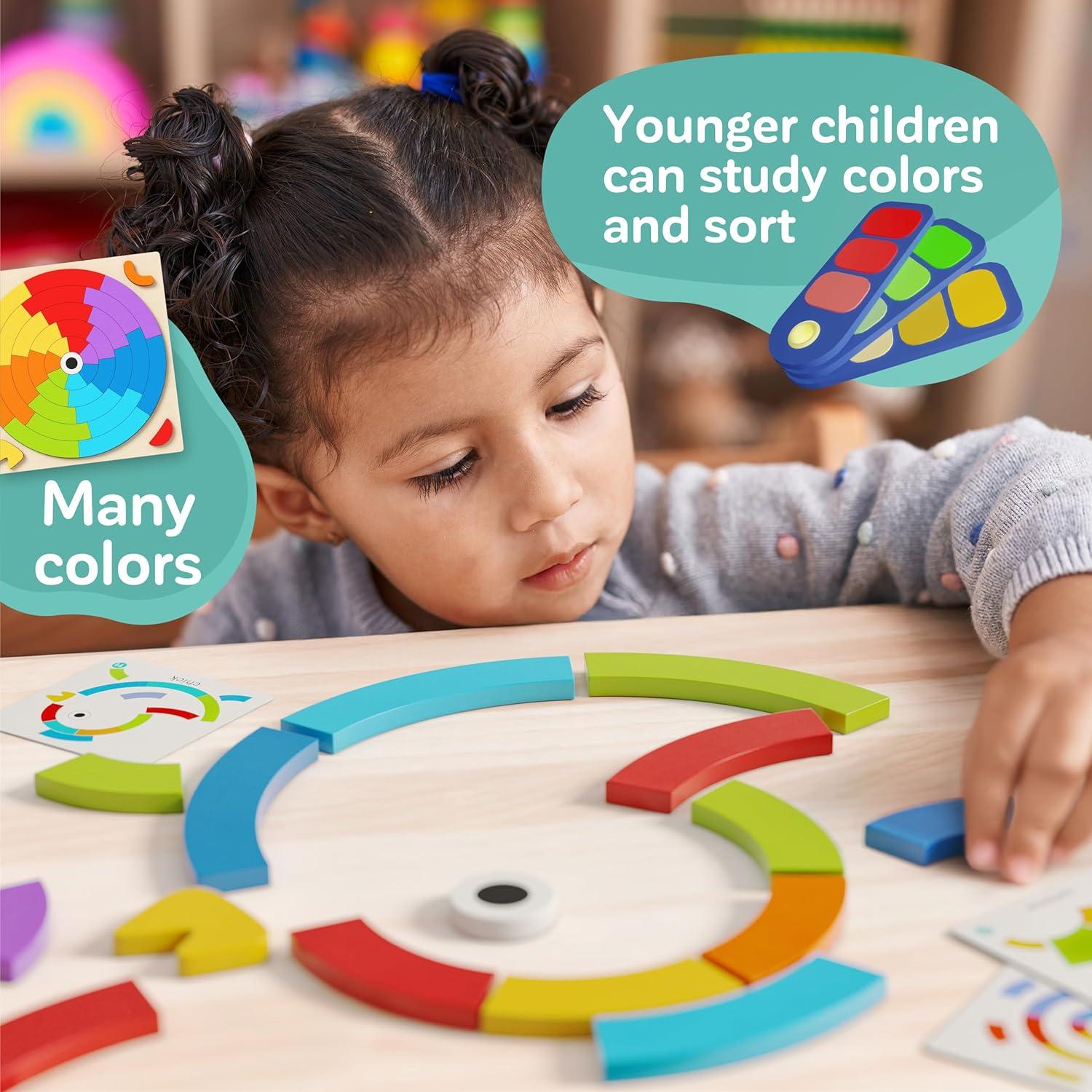 Juguetes Montessori de Aprendizaje - Bloques y Tableros 3-5 Años