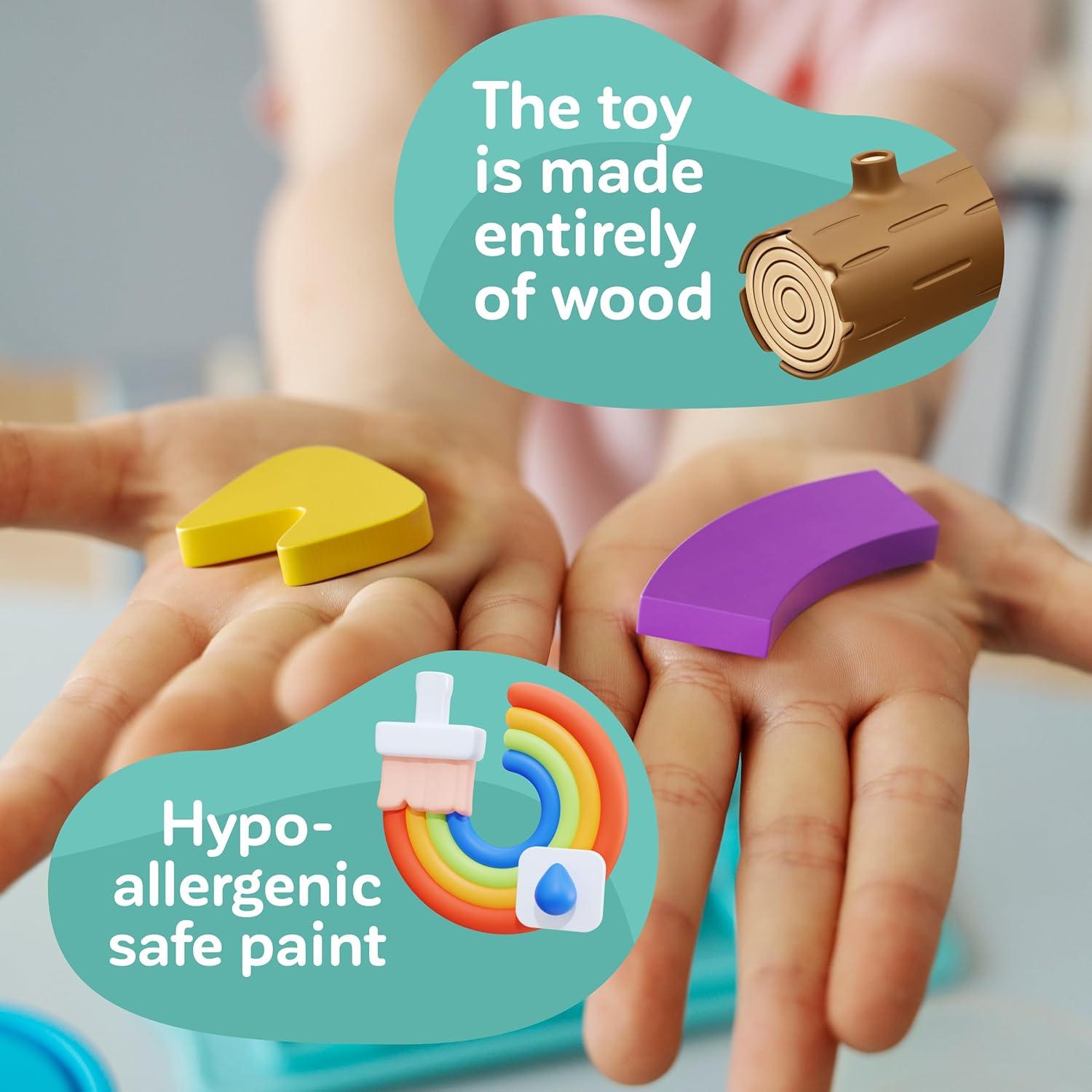 Juguetes Montessori de Aprendizaje - Bloques y Tableros 3-5 Años