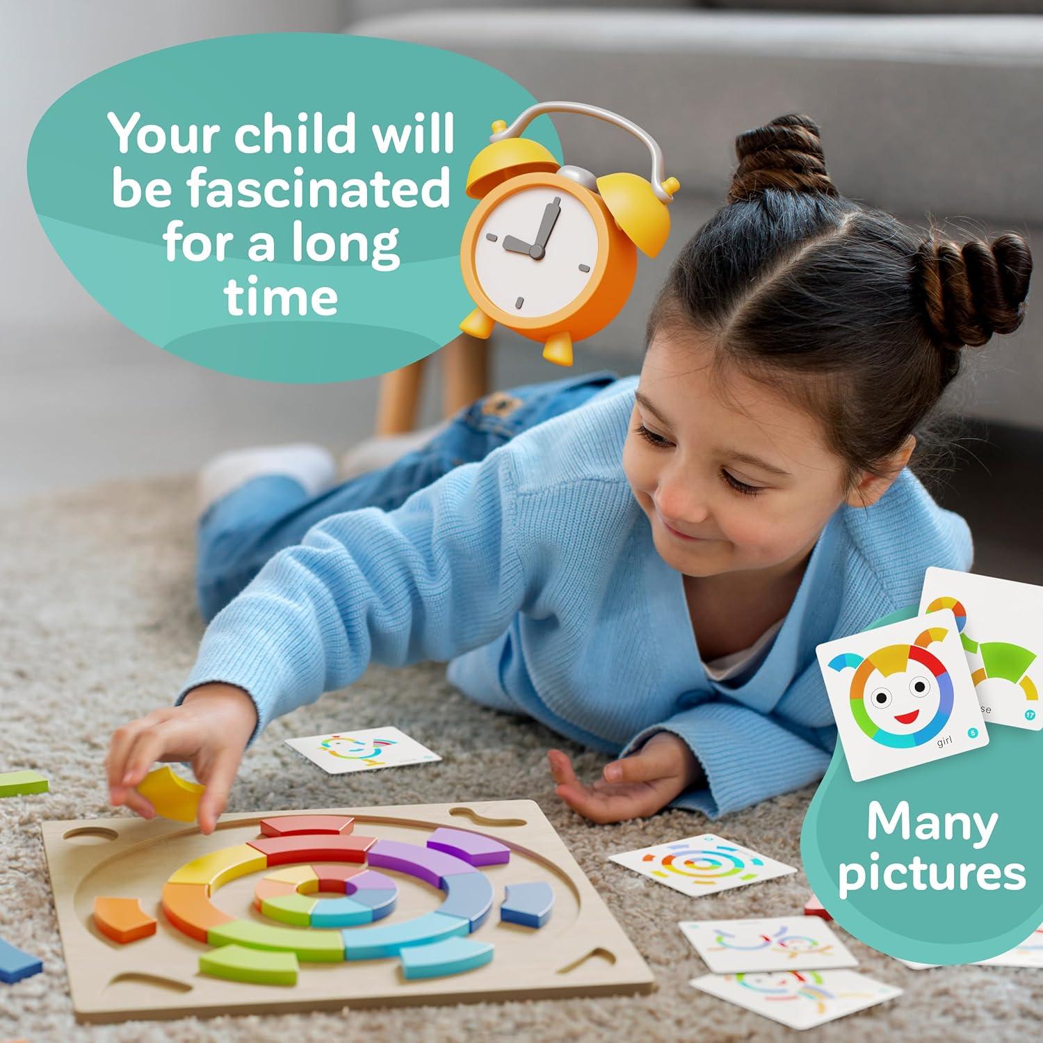 Juguetes Montessori de Aprendizaje - Bloques y Tableros 3-5 Años