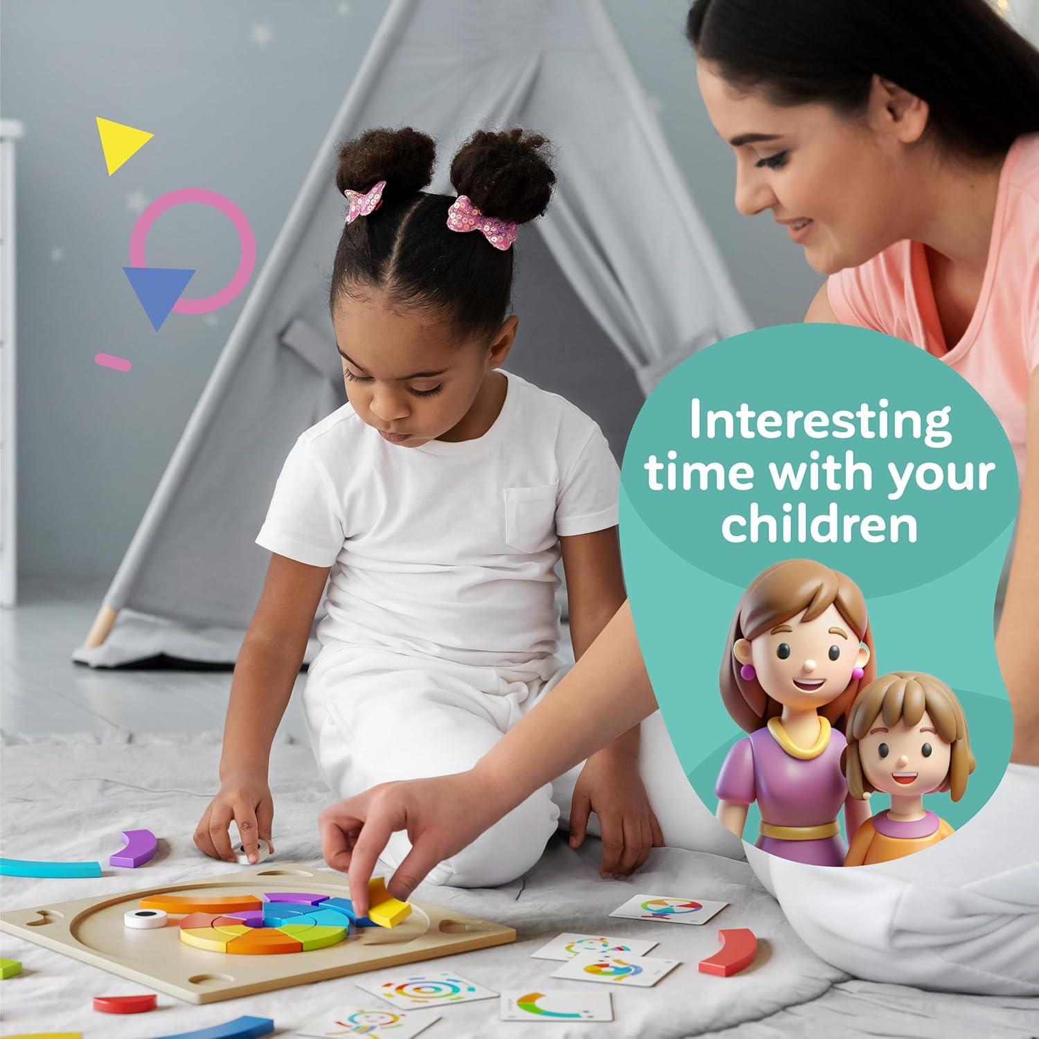 Juguetes Montessori de Aprendizaje - Bloques y Tableros 3-5 Años