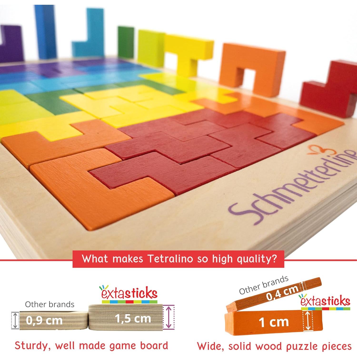 Rompecabezas de Madera Montessori Extasticks 88 Piezas 3D