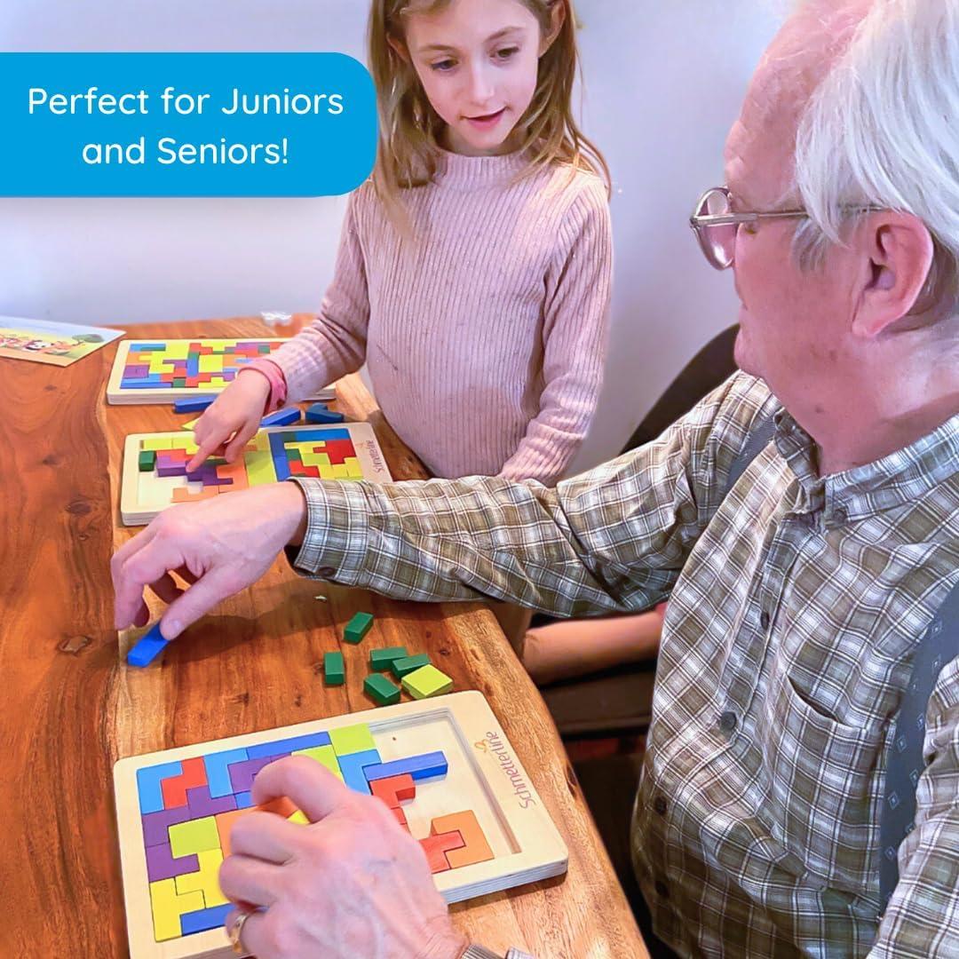 Rompecabezas de Madera Montessori Extasticks 88 Piezas 3D