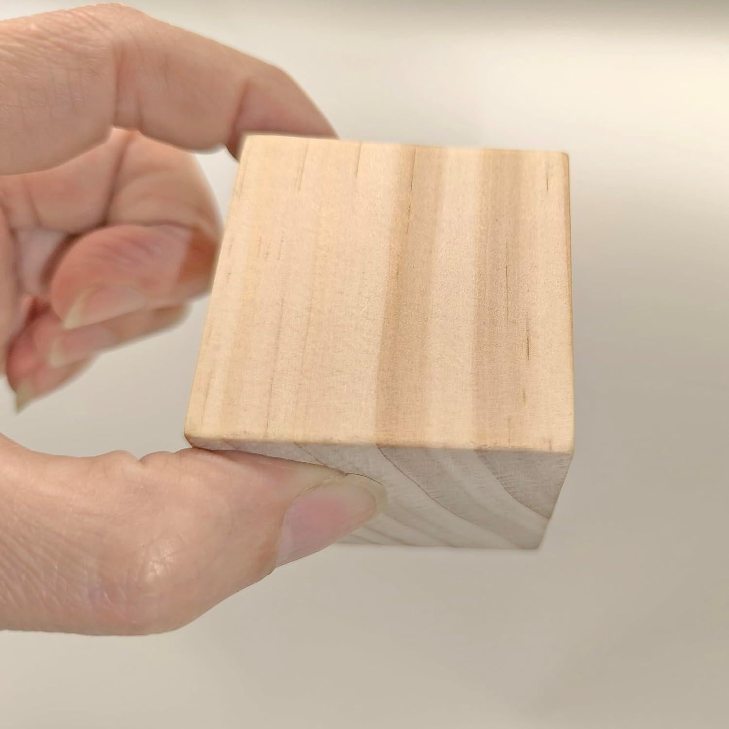 30 Cubos de Madera de Pino 5x5x5 cm para Manualidades