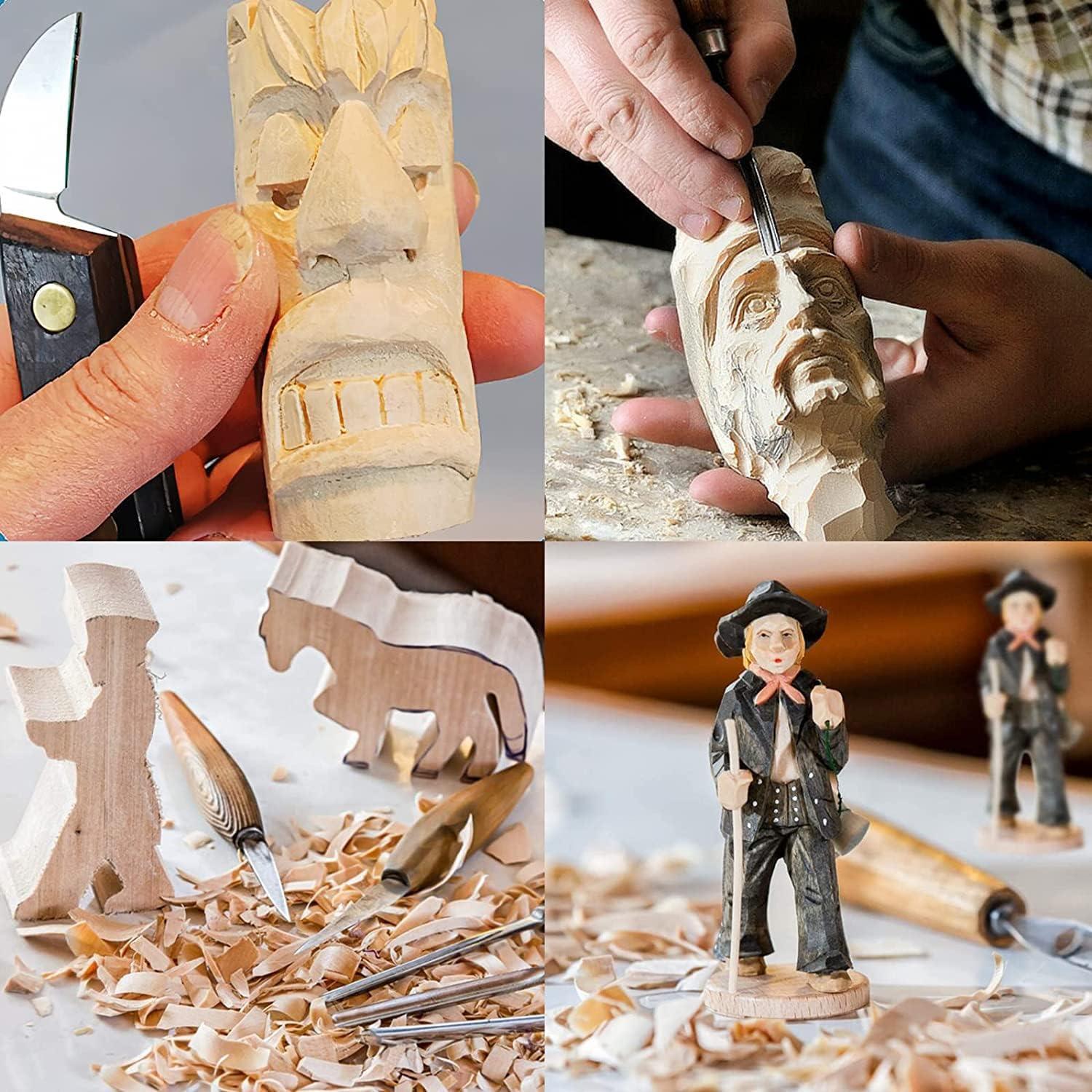 Bloques de Madera sin Terminar WURONXIN 4 Piezas 4x5.08 cm