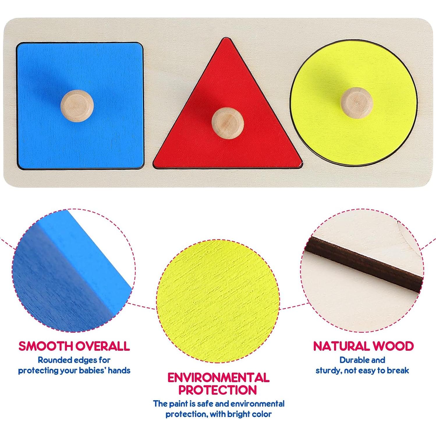 Rompecabezas de Madera Montessori Kisangel 30.5x13cm