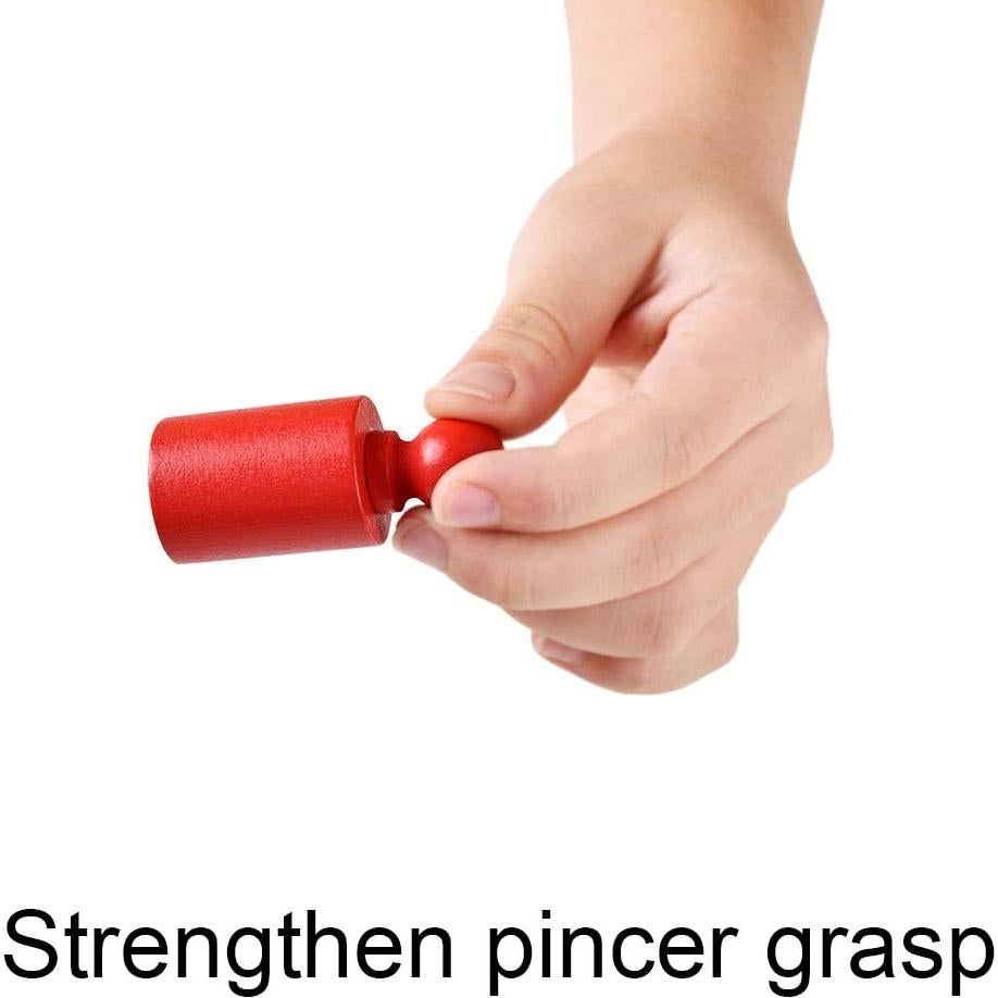 Bloques de Cilindros con Perillas BOHS Montessori - 6 Piezas - 17 cm