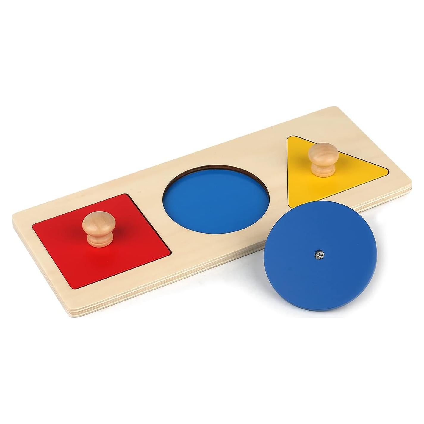 Rompecabezas de Madera Montessori Thoth 3 Piezas Formas Geométricas