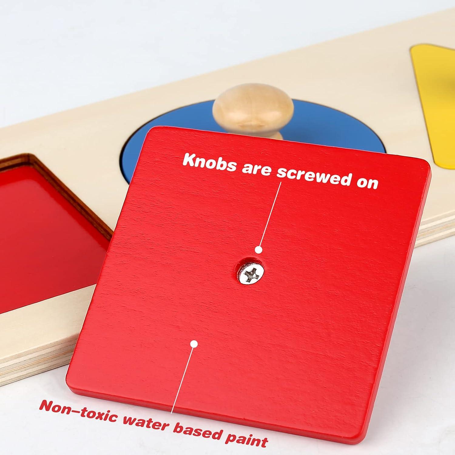 Rompecabezas de Madera Montessori Thoth 3 Piezas Formas Geométricas