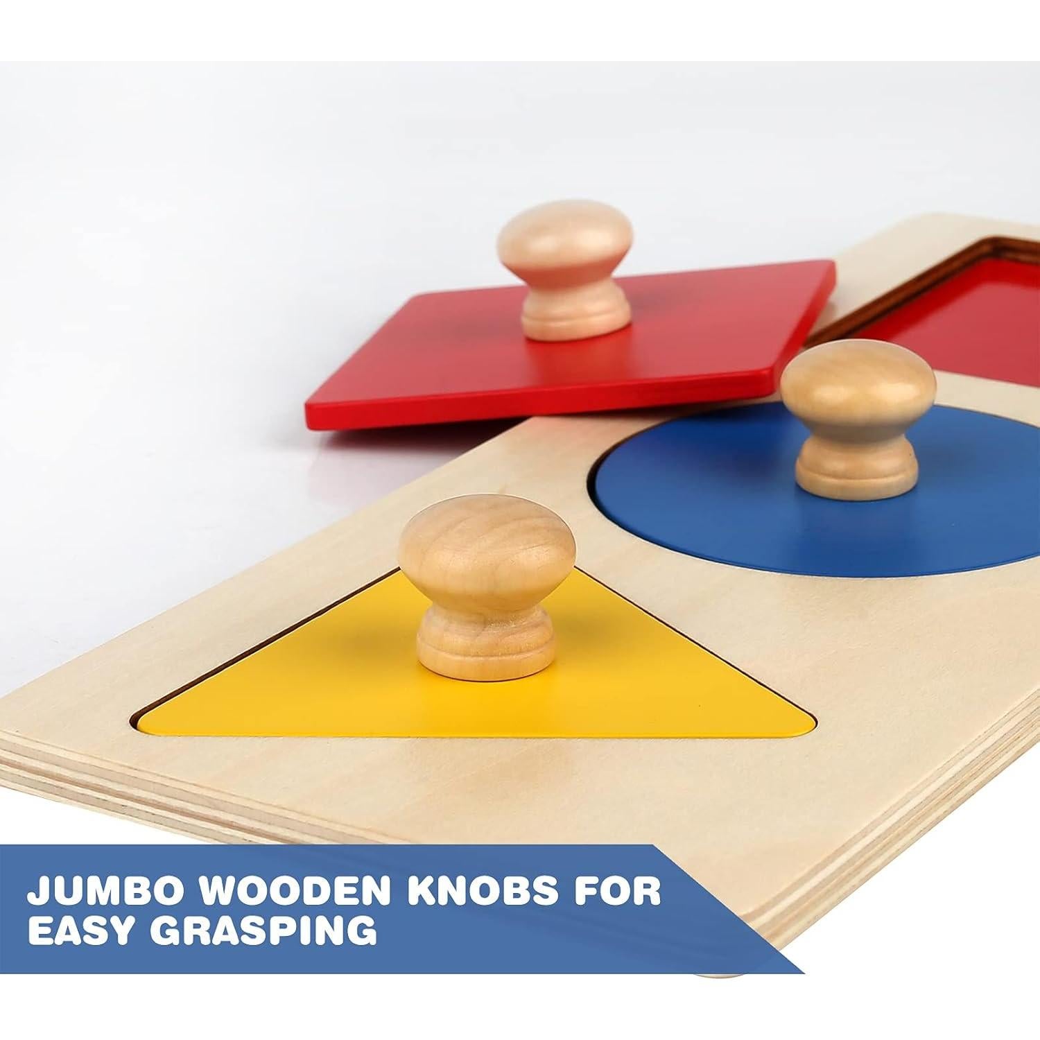 Rompecabezas de Madera Montessori Thoth 3 Piezas Formas Geométricas