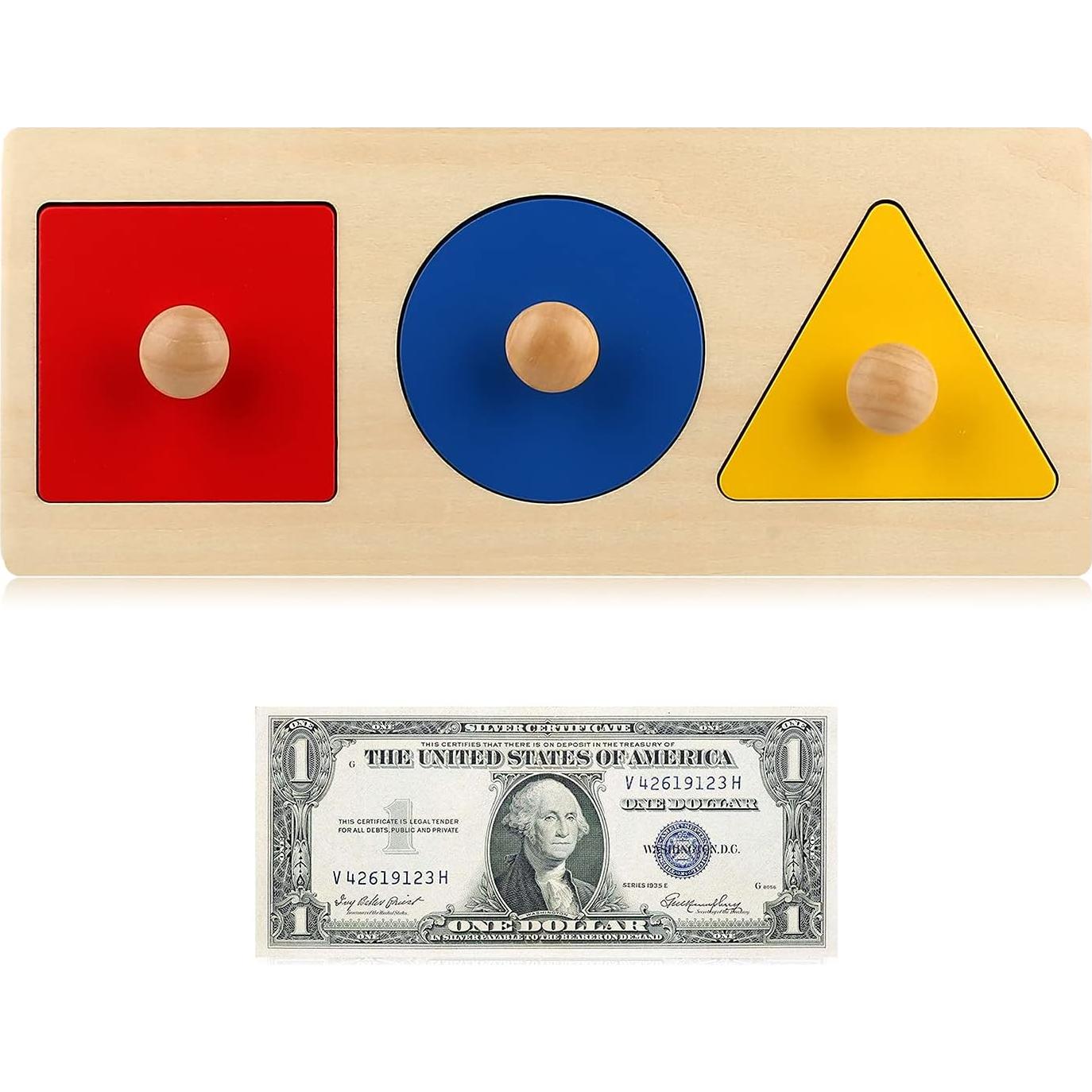 Rompecabezas de Madera Montessori Thoth 3 Piezas Formas Geométricas