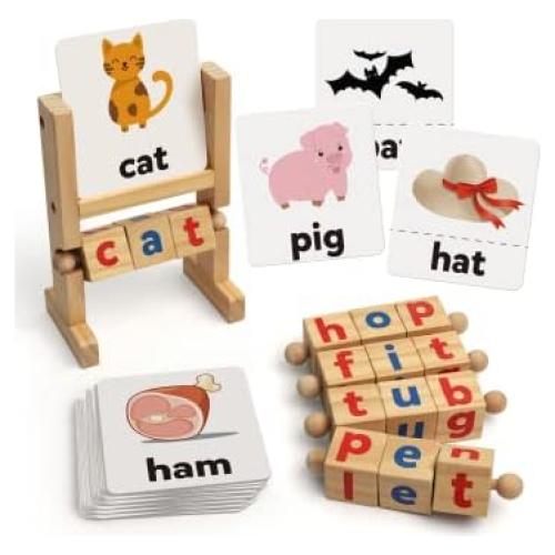 Bloques de Lectura de Madera Coogam con Tarjetas de Flash