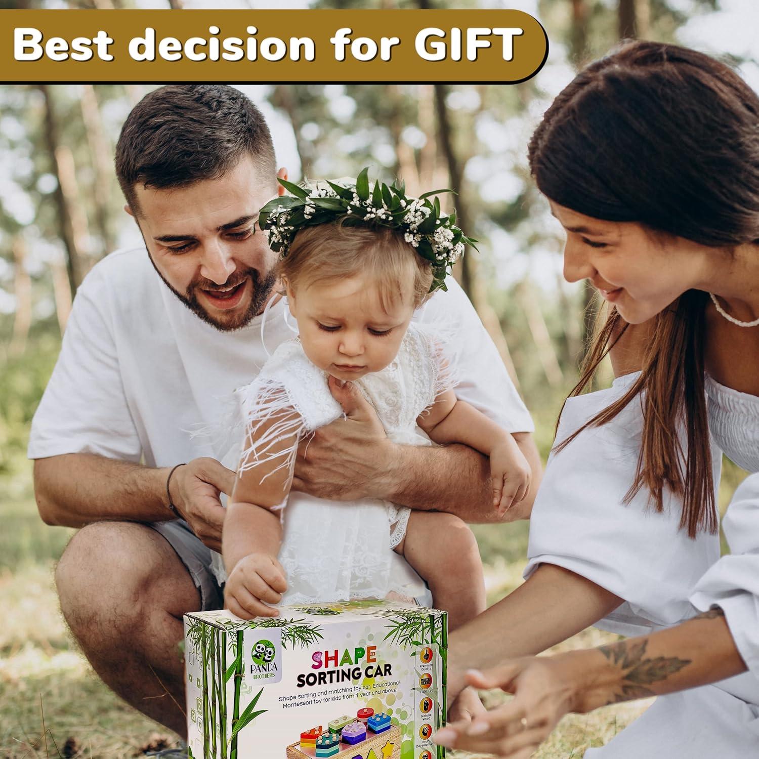 Juguete Clasificador de Formas de Madera Panda Brothers - 0.95 kg