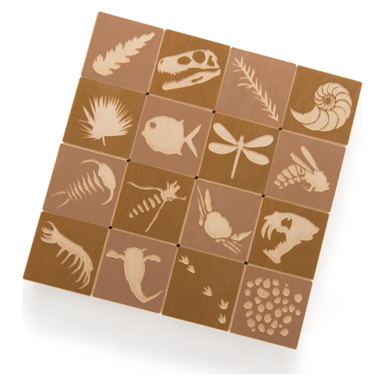 Bloques de Madera Uncle Goose - 16 Cubos Hechos a Mano