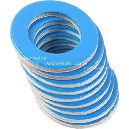 Alfabeto Móvil Pequeño Adena Montessori en Madera - Rojo y Azul