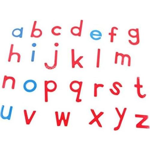 Alfabeto Móvil Pequeño Adena Montessori en Madera - Rojo y Azul