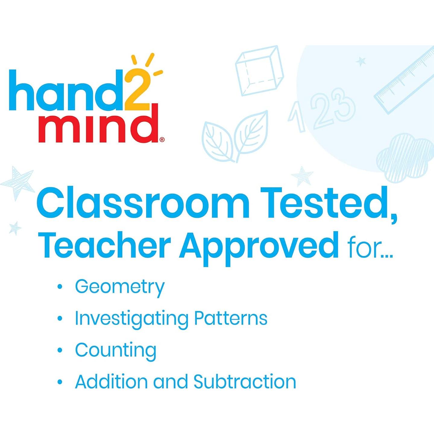 Bloques de Madera Hand2Mind - Cubos de Conteo 100 Piezas 2.54 cm