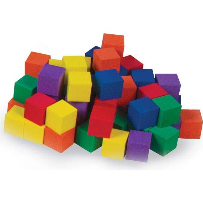 Bloques de Madera Hand2Mind - Cubos de Conteo 100 Piezas 2.54 cm