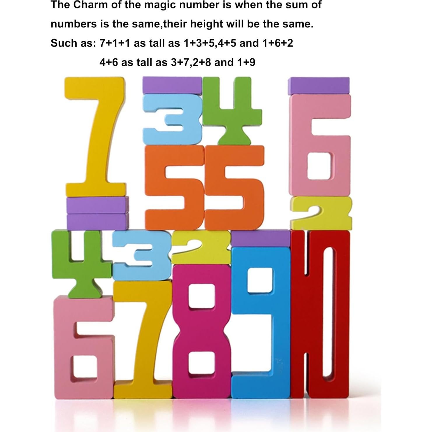 Bloques de Construcción Apilables de Madera JYJ 20 Piezas