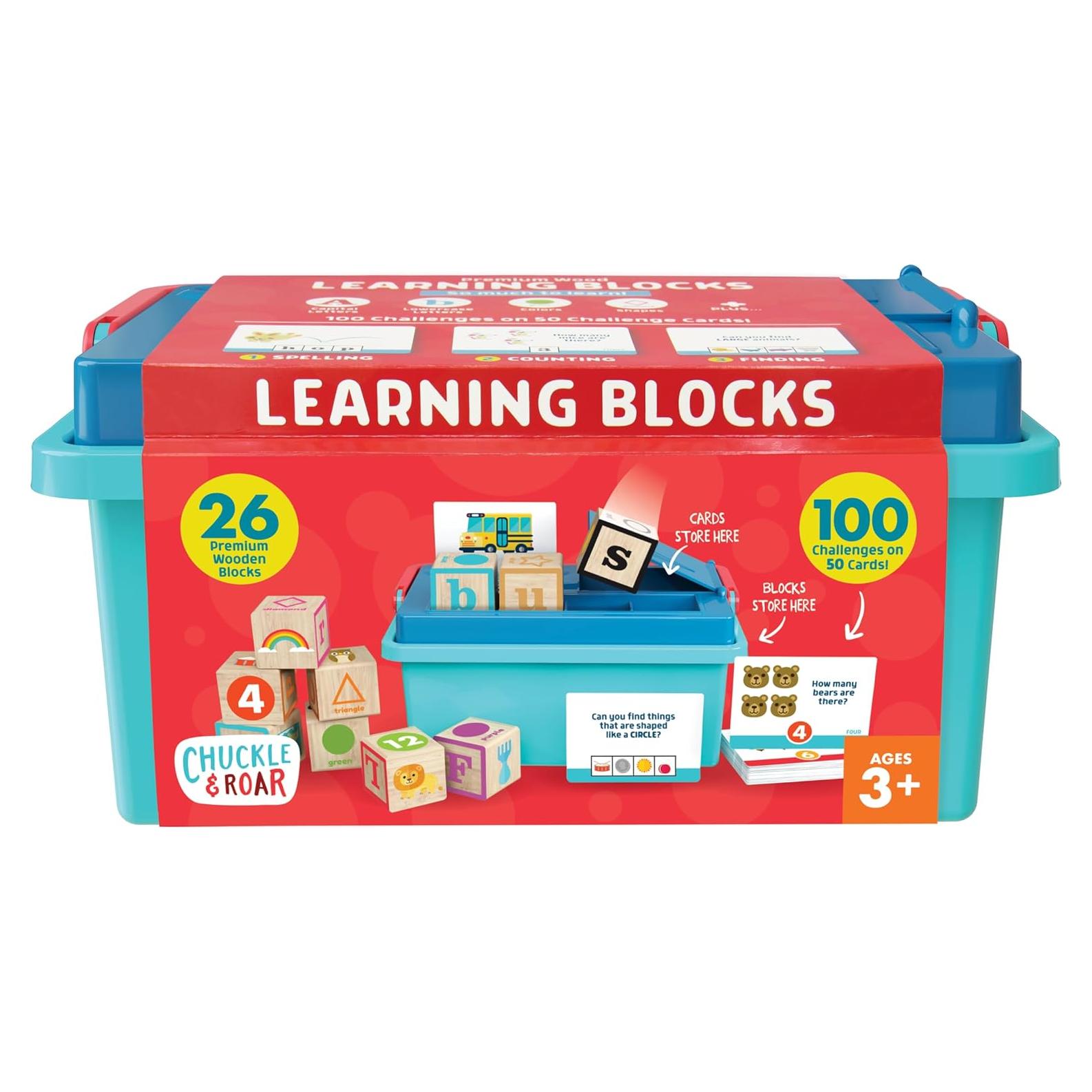 Bloques de Aprendizaje Chuckle & Roar - Alfabeto y Tarjetas - 3+ Años