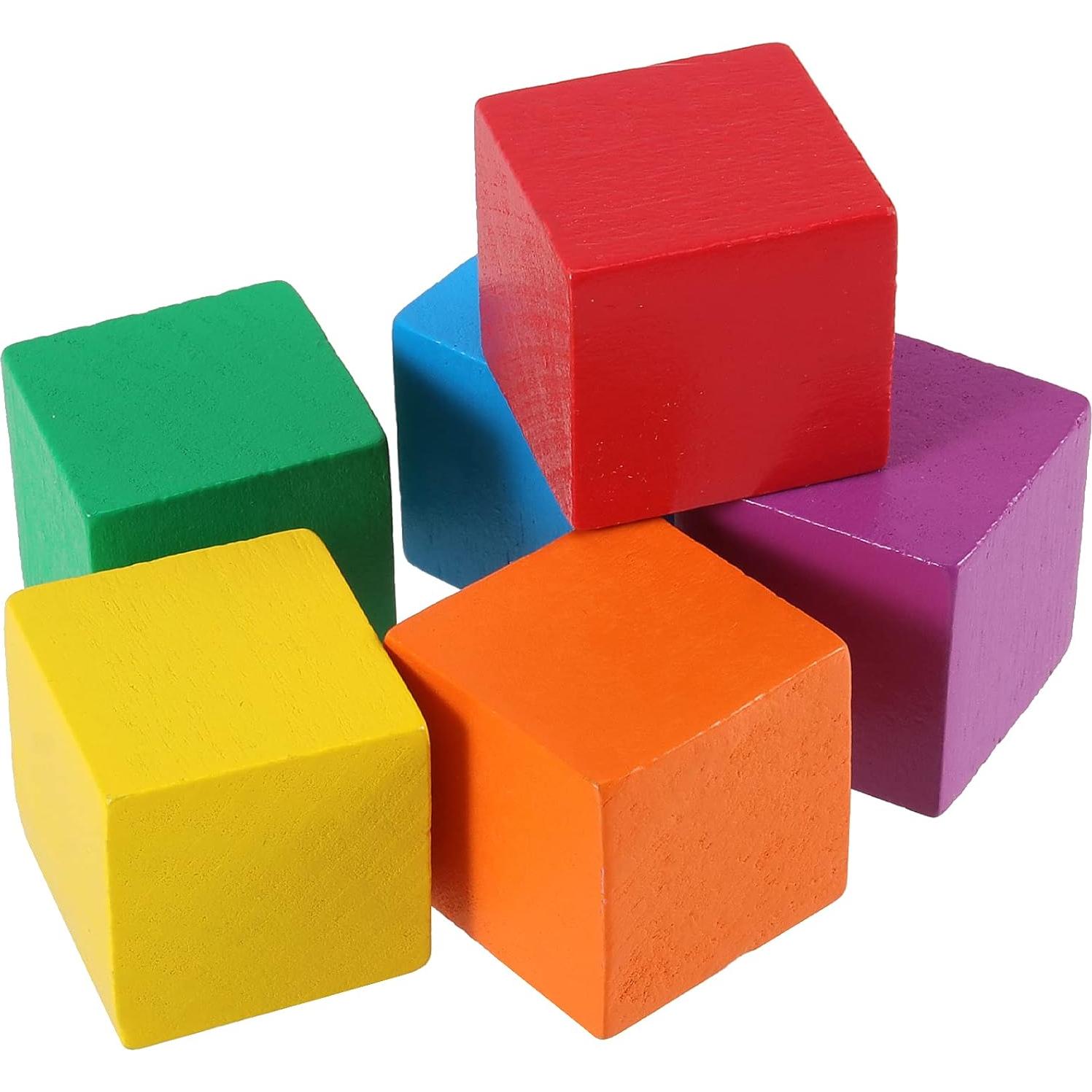 Bloques de Madera Coloridos HOIGON 150 Piezas 2.5 cm