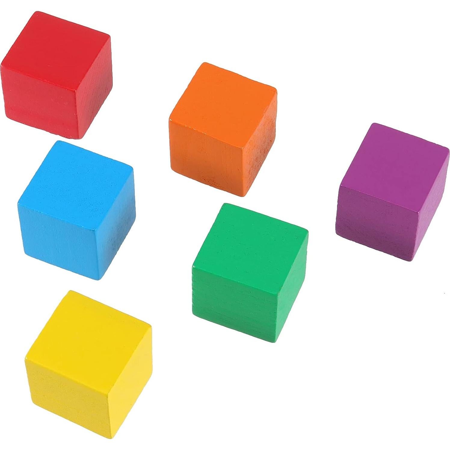 Bloques de Madera Coloridos HOIGON 150 Piezas 2.5 cm