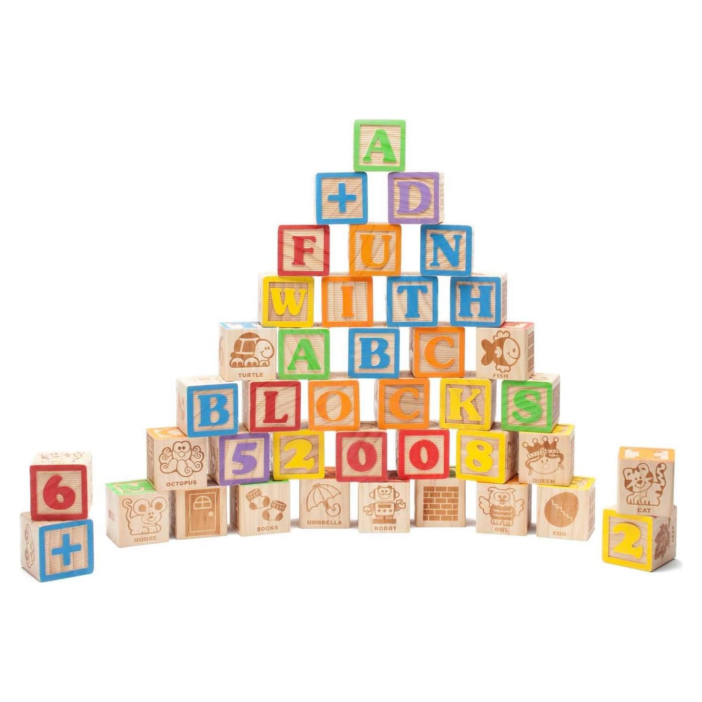 Bloques de Madera Jumbo ABC Maxim Enterprise 40 Pcs