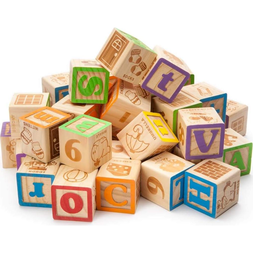 Bloques de Madera Jumbo ABC Maxim Enterprise 40 Pcs