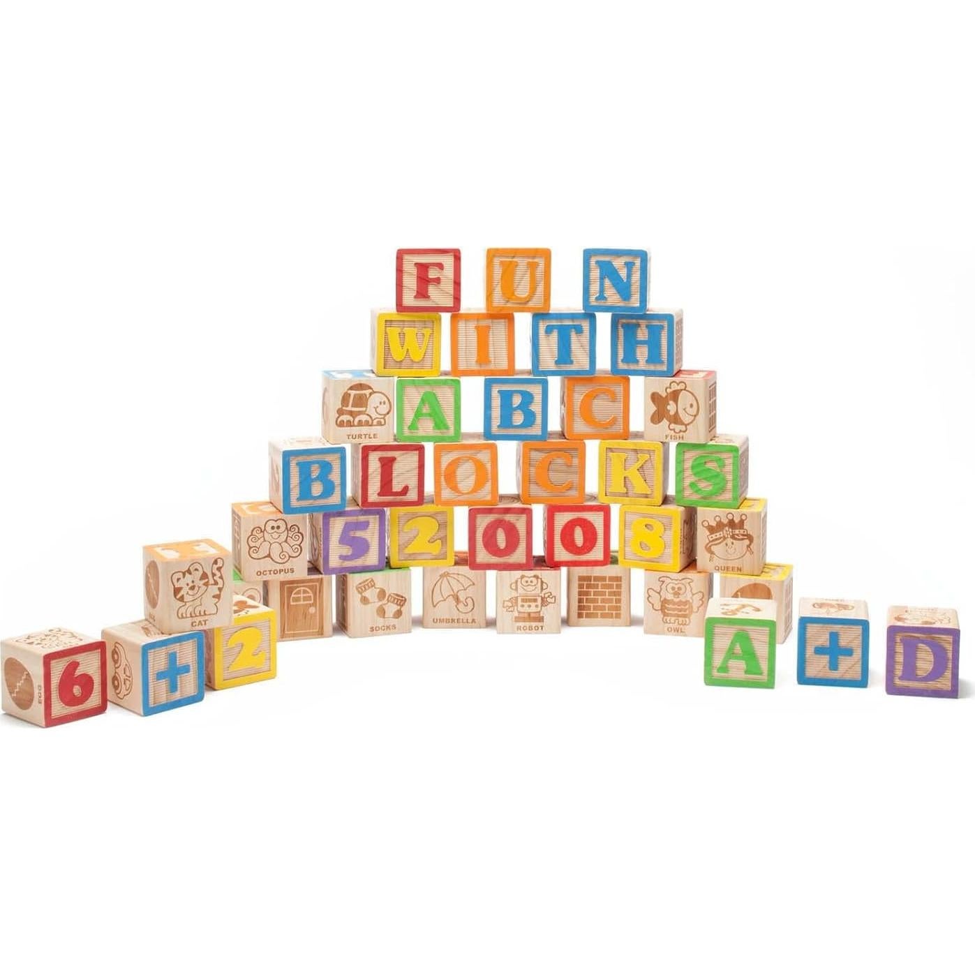 Bloques de Madera Jumbo ABC Maxim Enterprise 40 Pcs