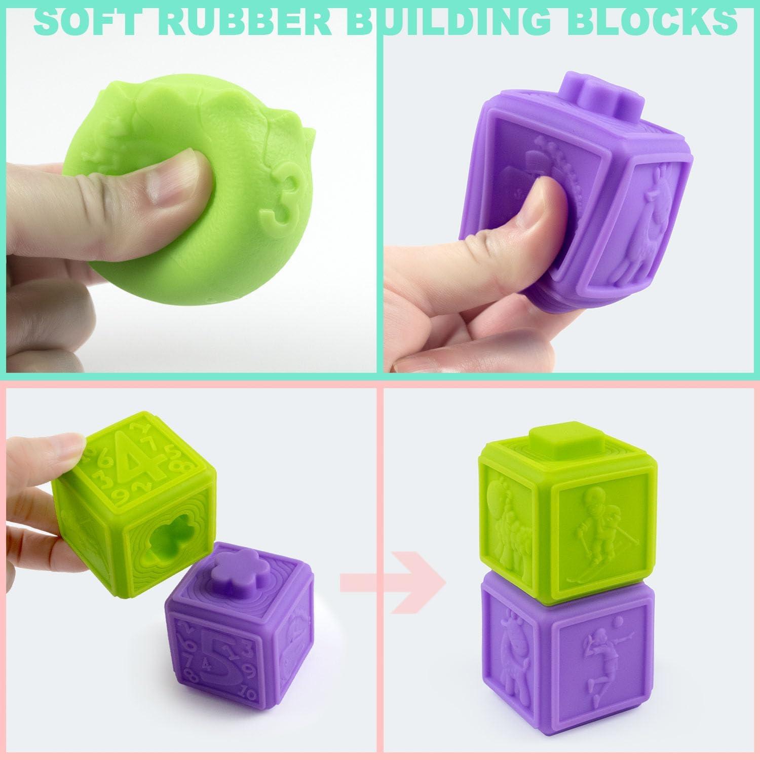 Juguete de Bloques Apilables Cosaway 6 Piezas 0-3 Años