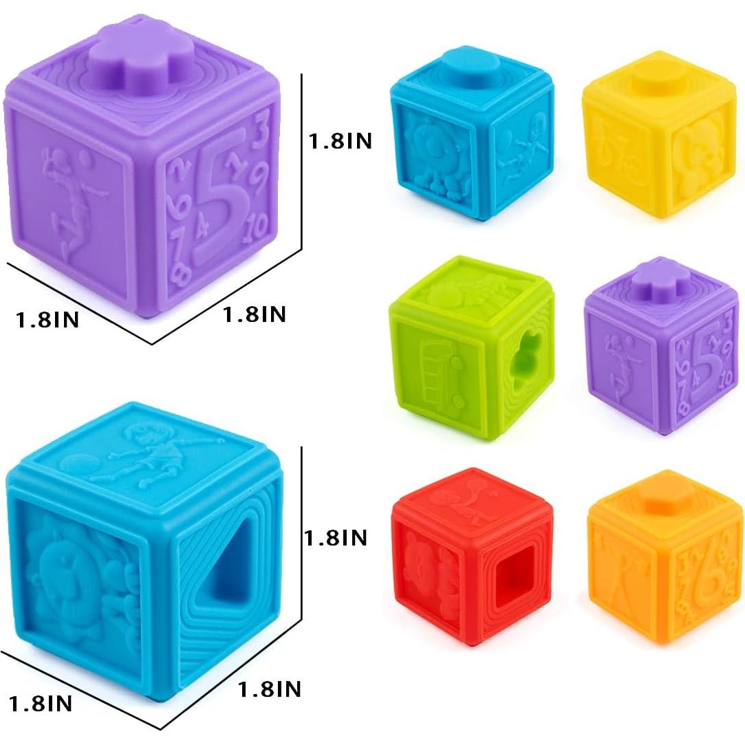 Juguete de Bloques Apilables Cosaway 6 Piezas 0-3 Años