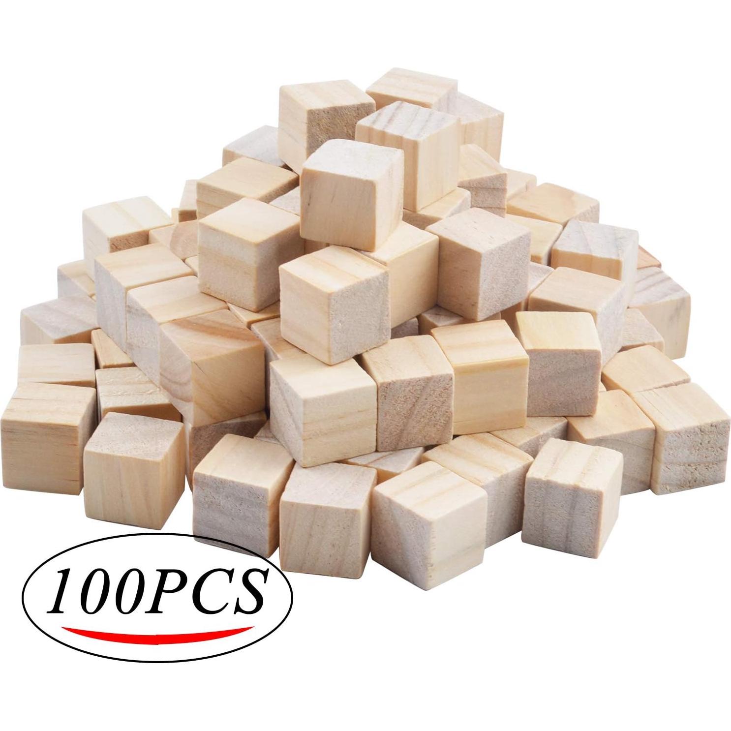 Cubos de Madera Aylifu 100pcs 1.5cm para Juegos y Matemáticas