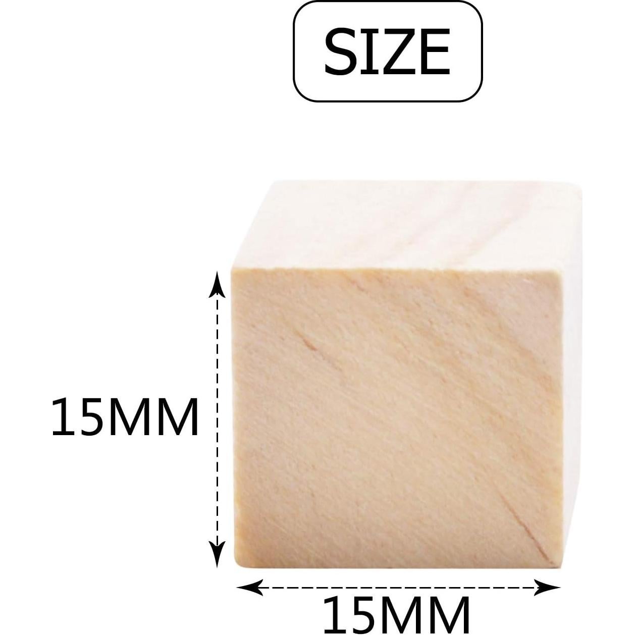 Cubos de Madera Aylifu 100pcs 1.5cm para Juegos y Matemáticas