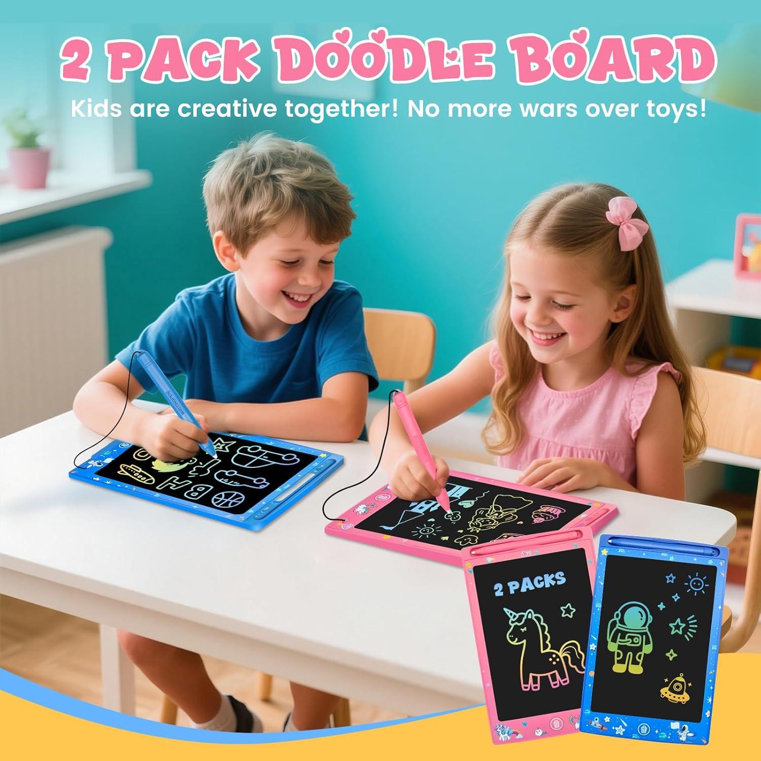 Paquete de 2 Tablets de Escritura LCD Glochin 8.5" Borrables