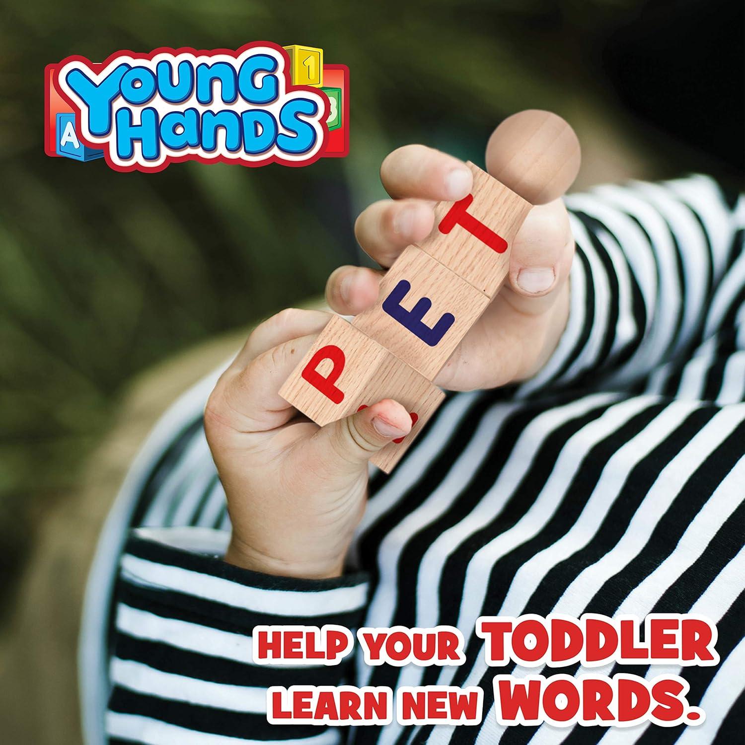 Bloques de Alfabeto Montessori Young Hands - Set de 5 Bloques 3D