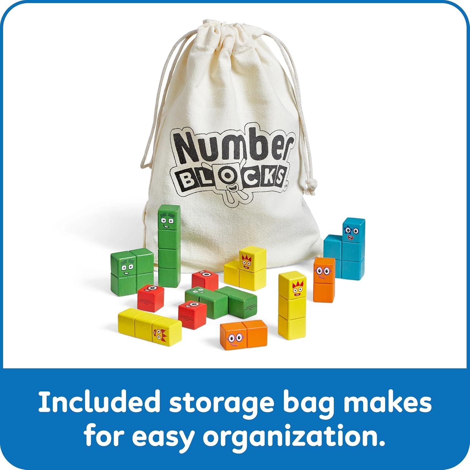 Set de Bloques de Construcción de Madera Numberblocks - 39 Piezas