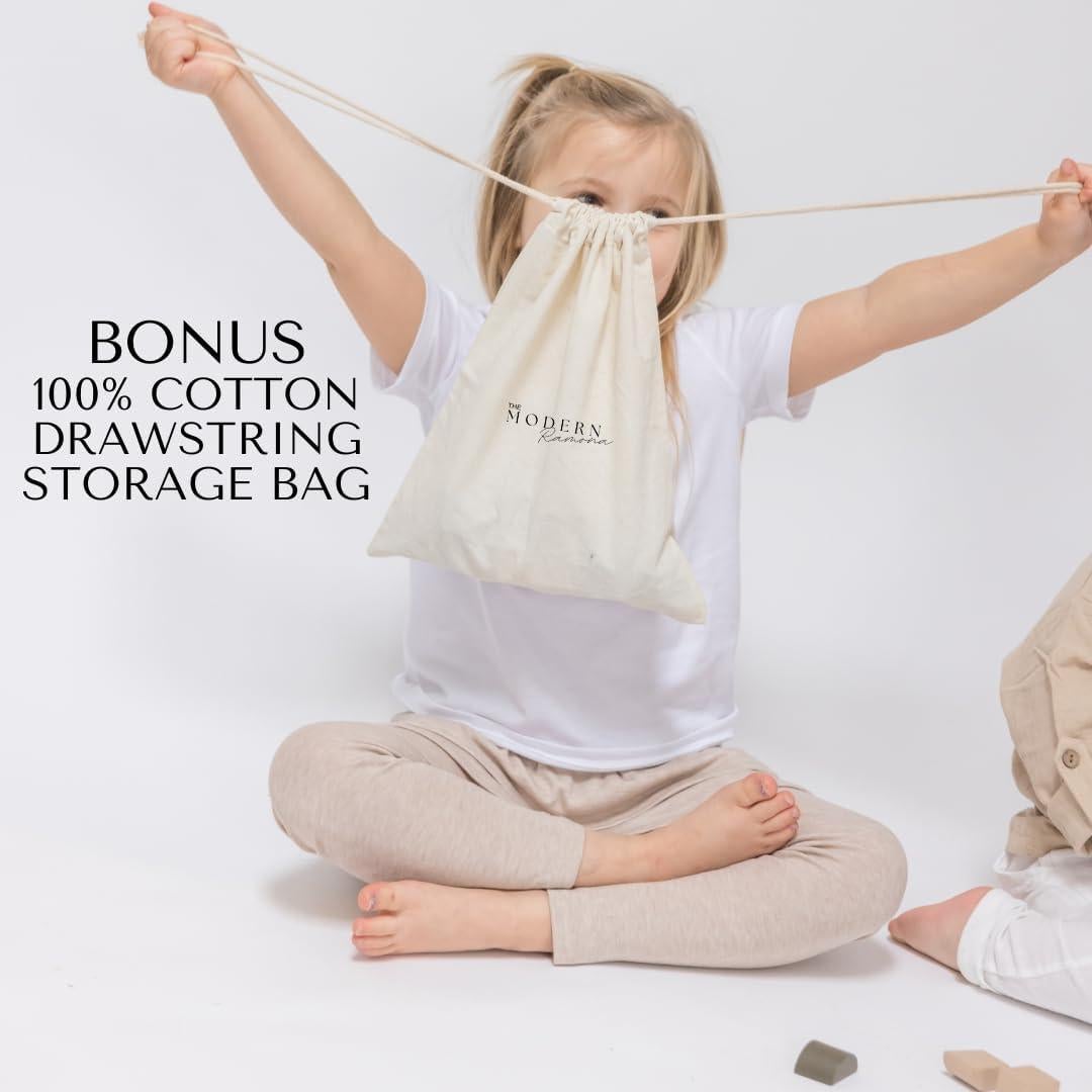 Bloques Apilables de Madera Modern Ramona - 46 Piezas para Niños