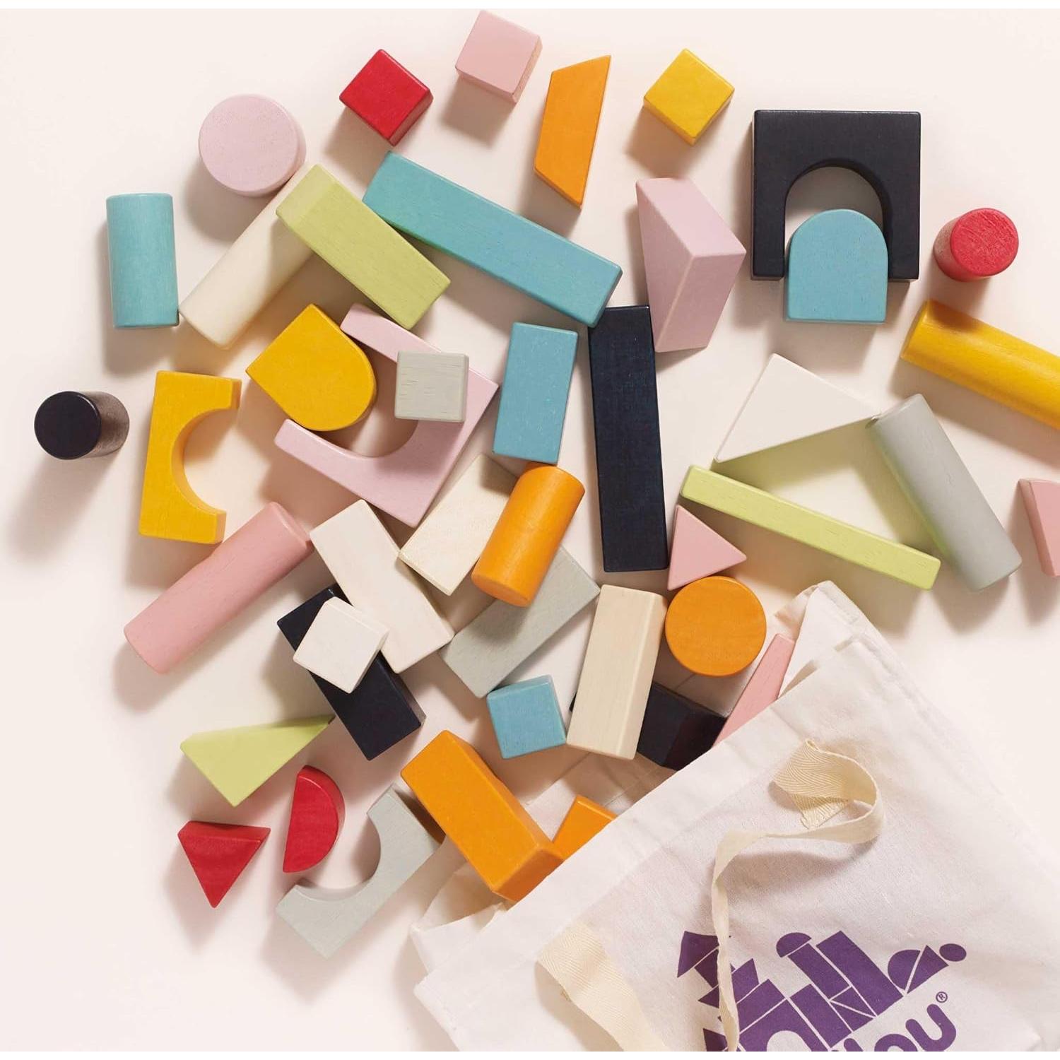 Juego de Bloques de Madera Le Toy Van 60 Piezas Montessori