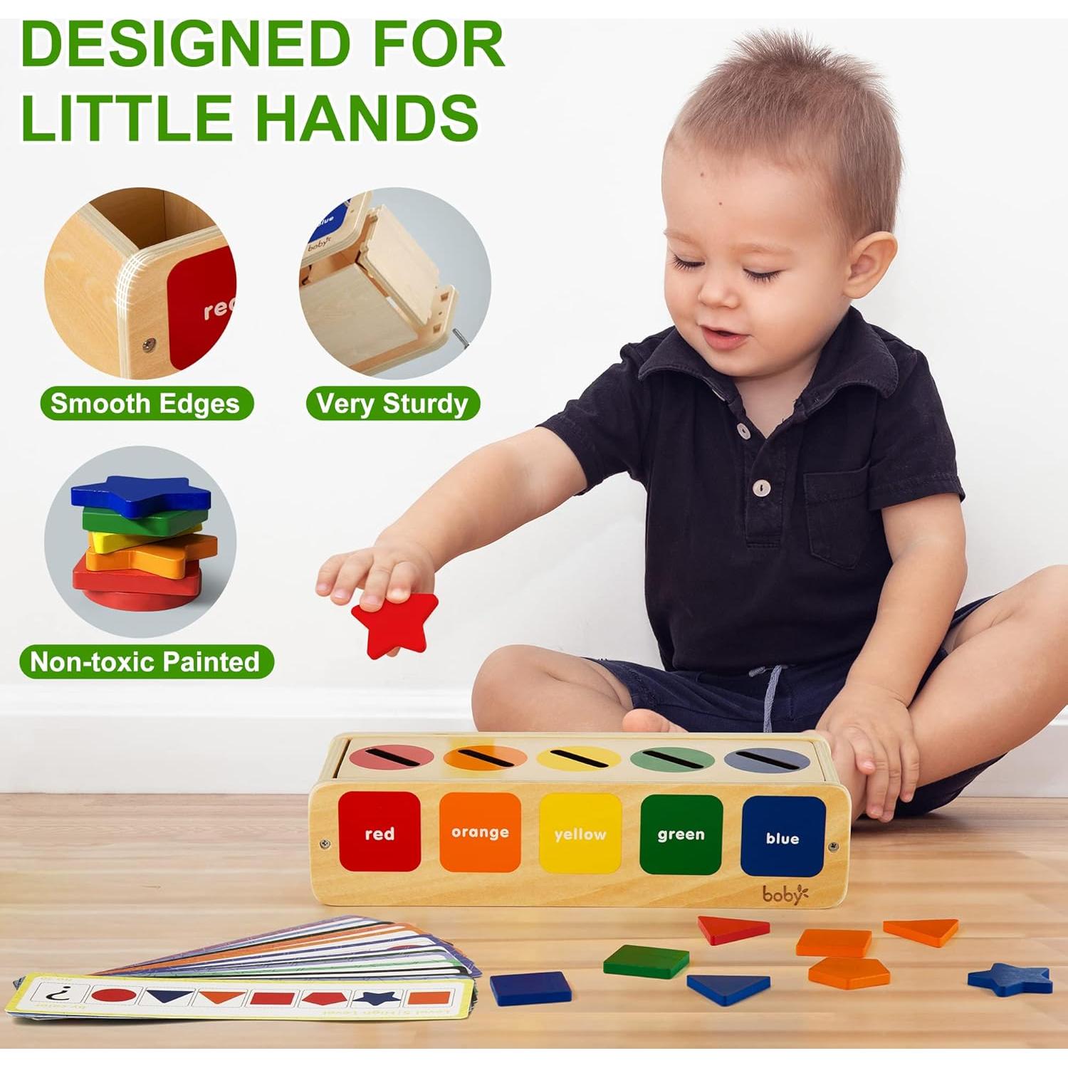 Juguete Montessori de Madera Lynncare para Niños 1-3 Años