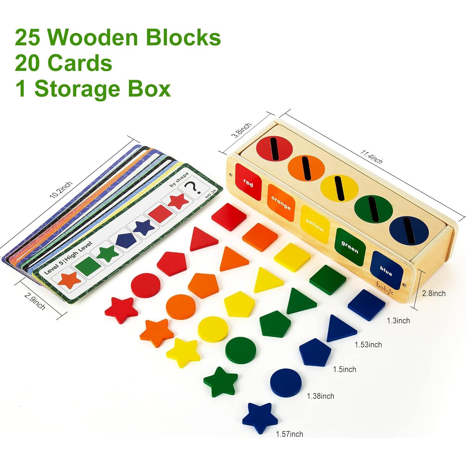 Juguete Montessori de Madera Lynncare para Niños 1-3 Años