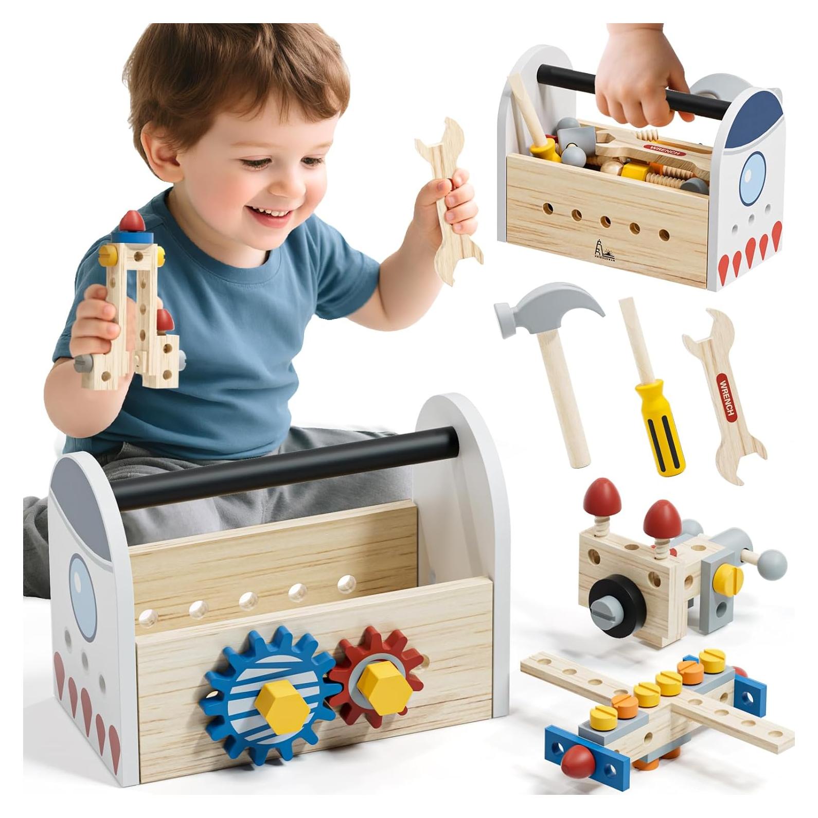 Juego de Herramientas de Madera Timber Lulu 47 Piezas Espacial