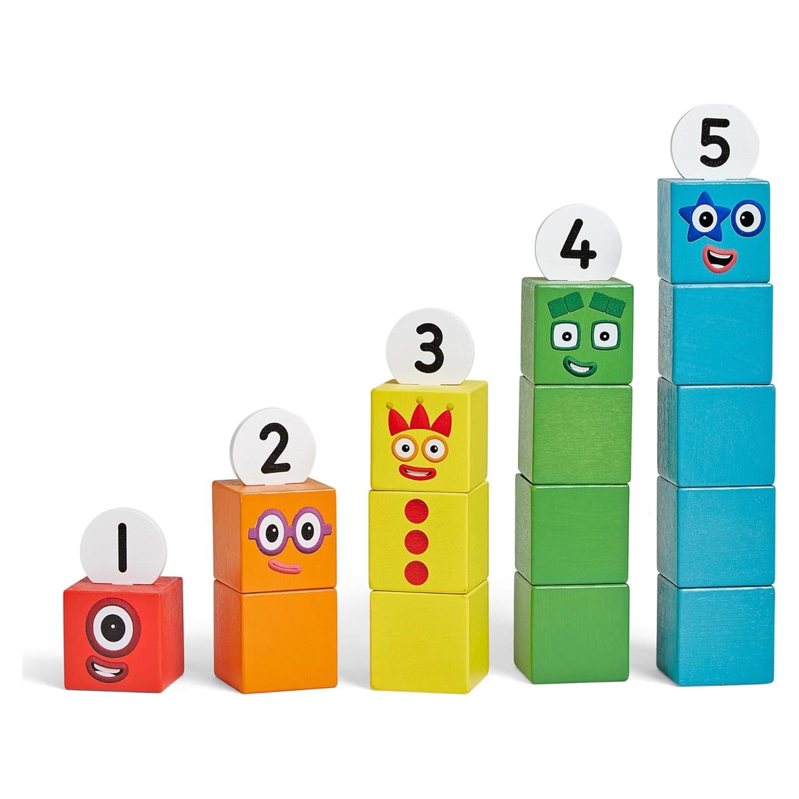 Bloques de Madera Numberblocks 1 a 5 - Juguetes Montessori