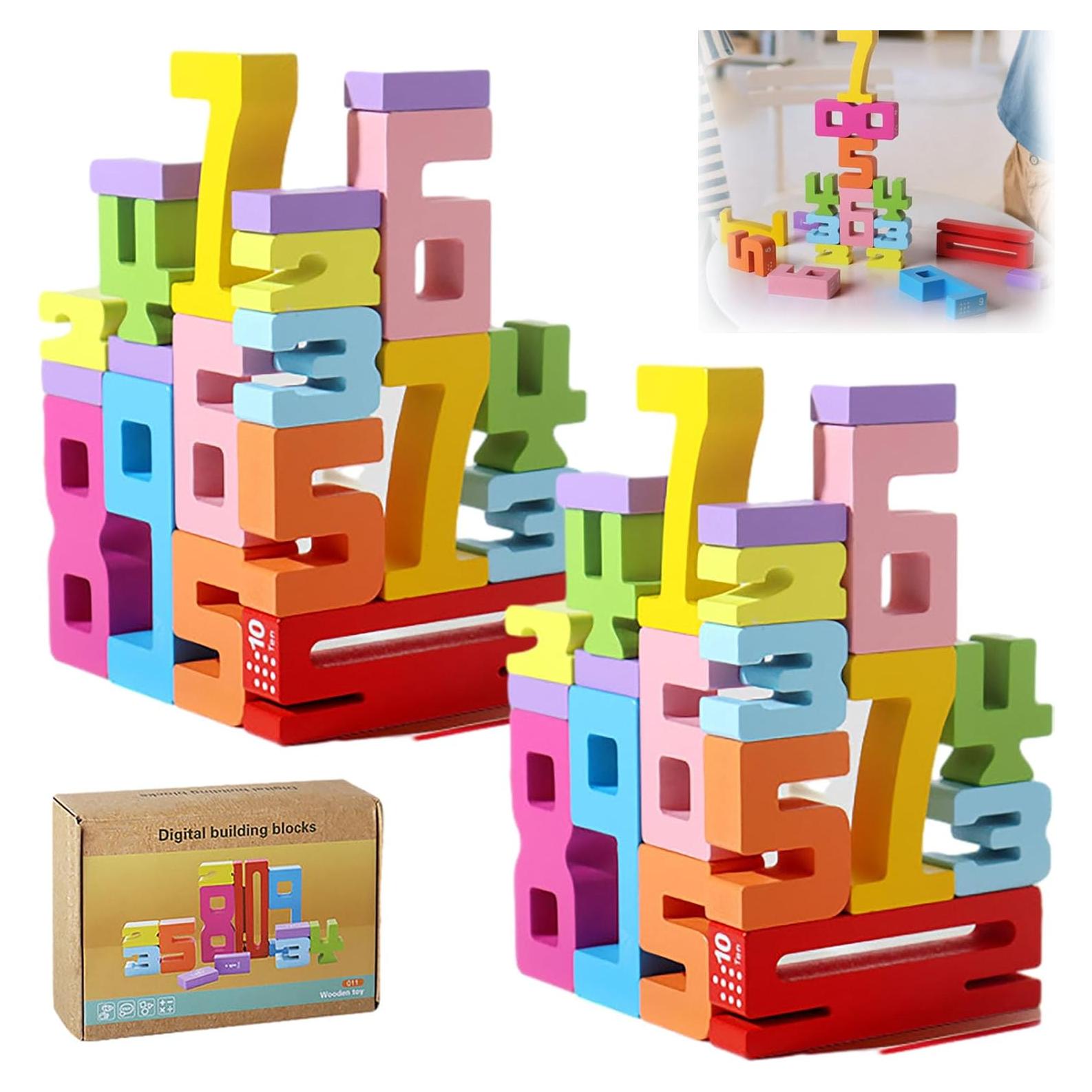 Bloques de Números de Madera Montessori Namageer 2pcs