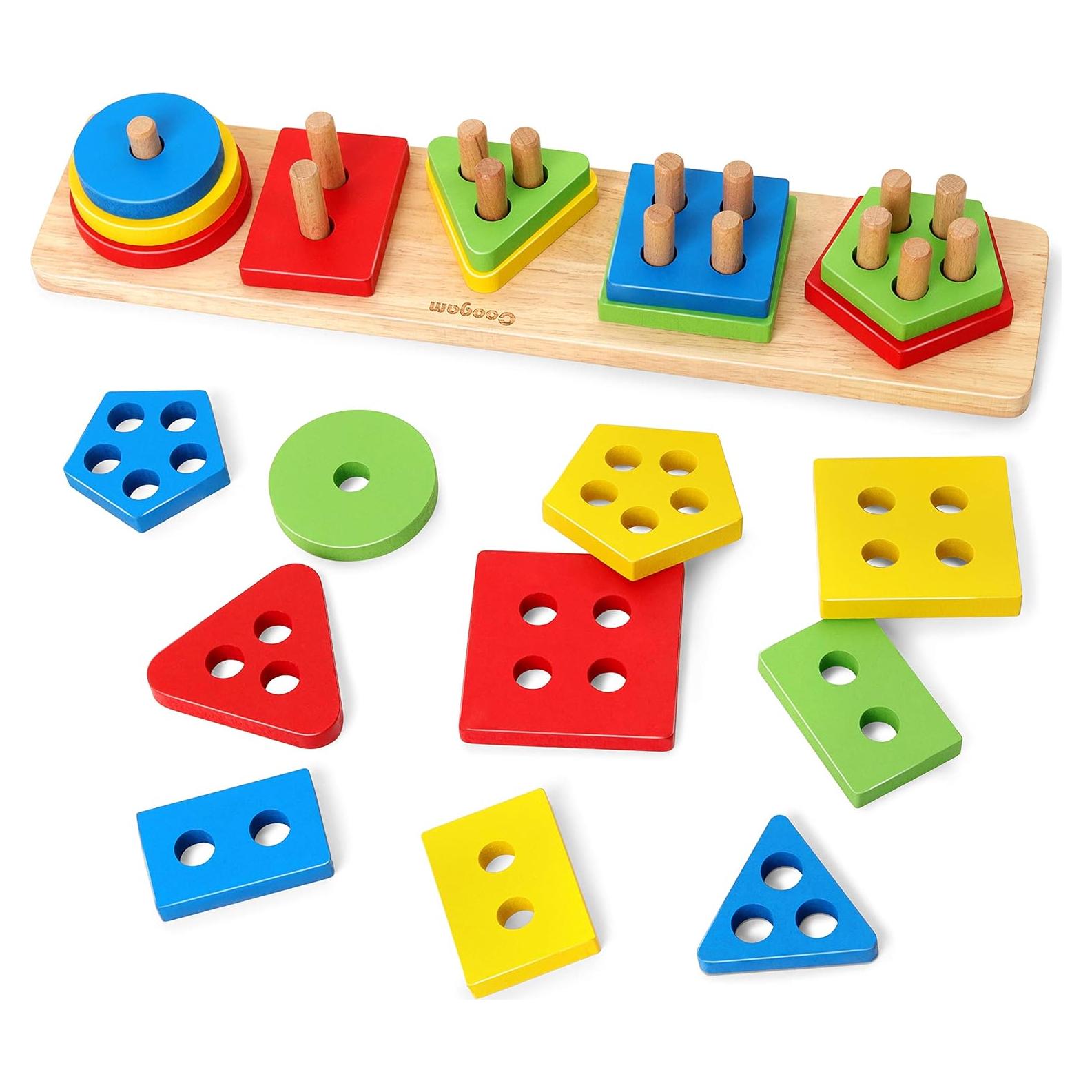 Juguete educativo de apilamiento y clasificación Coogam 30x7.4cm